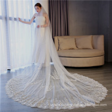 2020 wholesale price excellent plain long wedding veil  lace